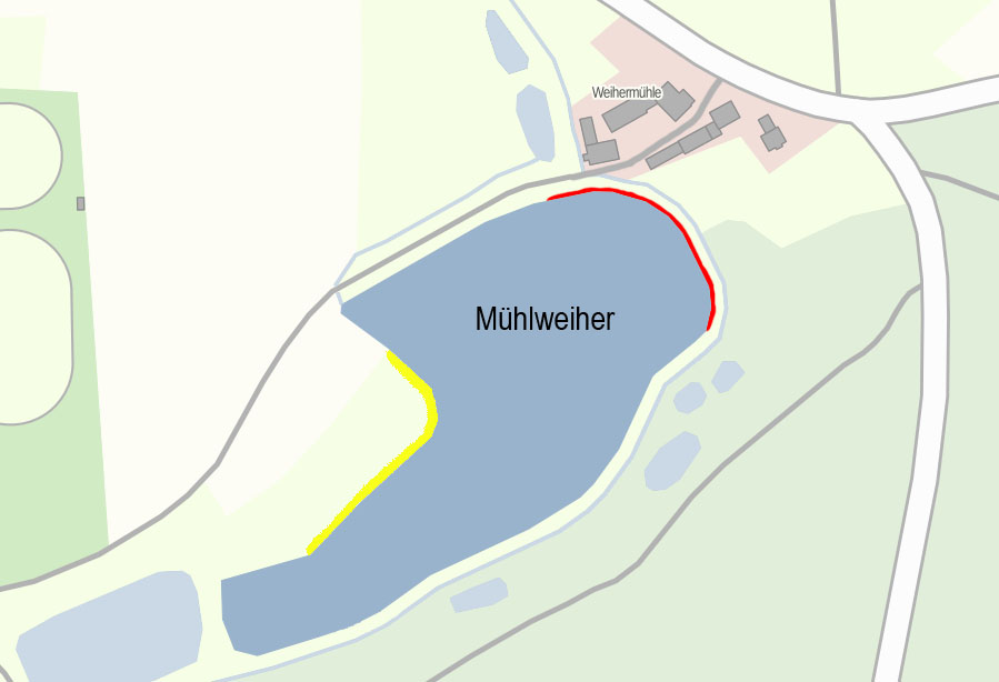 Der Mühlweiher bei Königshofen